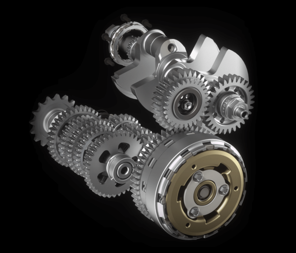 Ducati Desmosedici Stradale V4 crankshaft arrangement