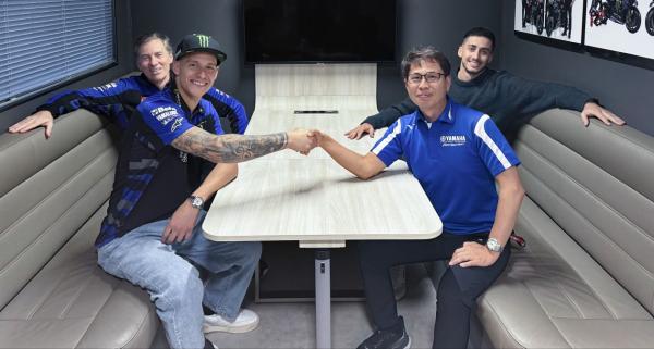Fabio Quartararo signs 2025 Yamaha MotoGP contract. - Gold and Goose
