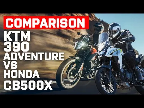 Honda vs KTM | Honda CB500X vs KTM 390 Adventure | Visordown.com