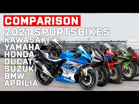 Sportsbikes 2021 Comparison | RSV4, CBR1000RR-R, GSX R1000, ZX-10RR, R1M, M 1000 RR, Panigale V4R