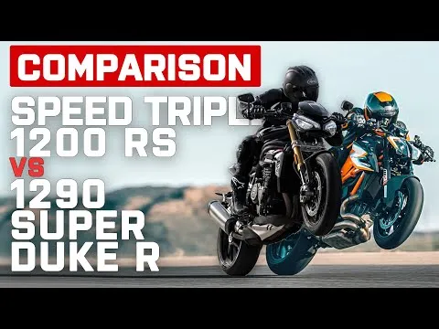 Triumph Speed Triple 1200 RS vs KTM 1290 Super Duke R | Motorcycles Head To Head | Visordwon.com