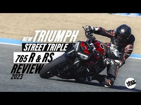 2023 Triumph Street Triple 765 R in &amp; RS Review | Jerez road and track review