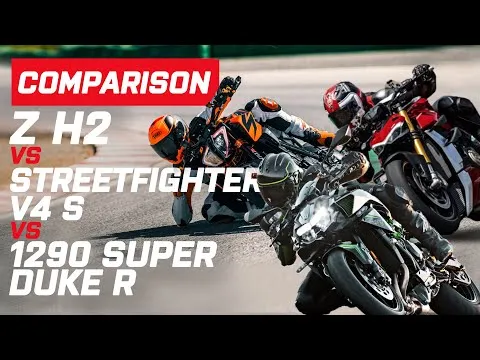 Ducati v Kawasaki v KTM | Ducati Streetfighter V4S v KTM 1290 Super Duke v Kawasaki ZH2 | Visordown