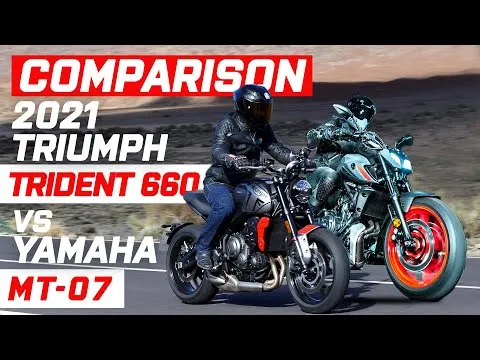 New 2021 Triumph Trident 660 vs New 2021 Yamaha MT-07 2021 | Hypernaked Motorbikes | Visordown.com