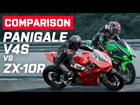 Ducati Panigale V4S vs Kawasaki ZX10R