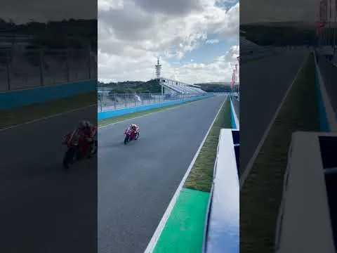 Jorge Martin at Jerez on the Ducati Panigale!