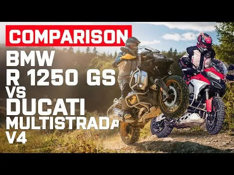 BMW R 1250 GS Adventure vs Ducati Multistrada V4 2021 | Visordown.com