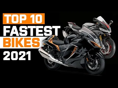 Top 10 Fastest Motorcycles 2021 | Suzuki Hayabusa, Aprilia RSV4, GSX-R 1000, Panigale V4R...