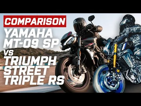 Yamaha vs Triumph | Yamaha MT 09 SP vs Triumph Street Triple RS | Visordown.com