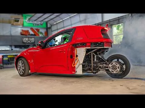 Hayabusa Powered Mini Car Absolutely Rips!