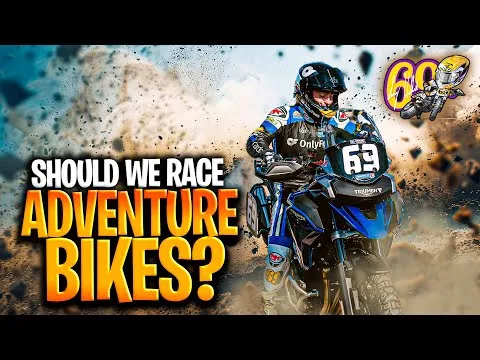 First Ever Adventure Bike Flat Track Race 💥 Sturgis Bike Rally