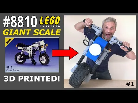 GIANT Lego Motorcycle Monkey Bike!! Part 1 - Mantis Hacks