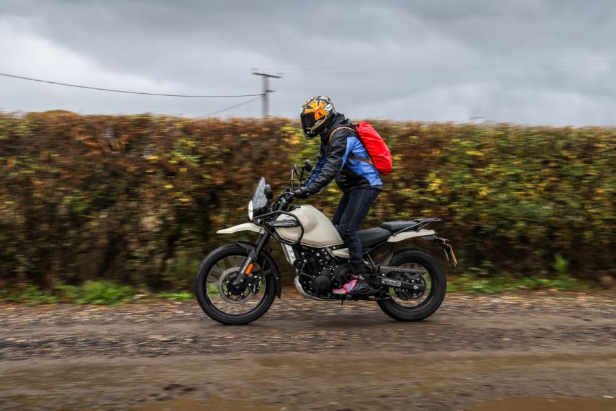 Myself riding Royal Enfield Himalayan 450