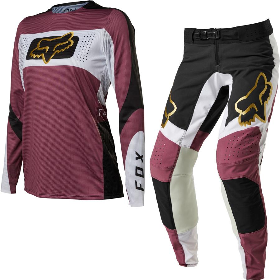 Fox Racing 2022 Ladies Flexair Mirer Motocross Jersey & Pants Purple Haze Kit