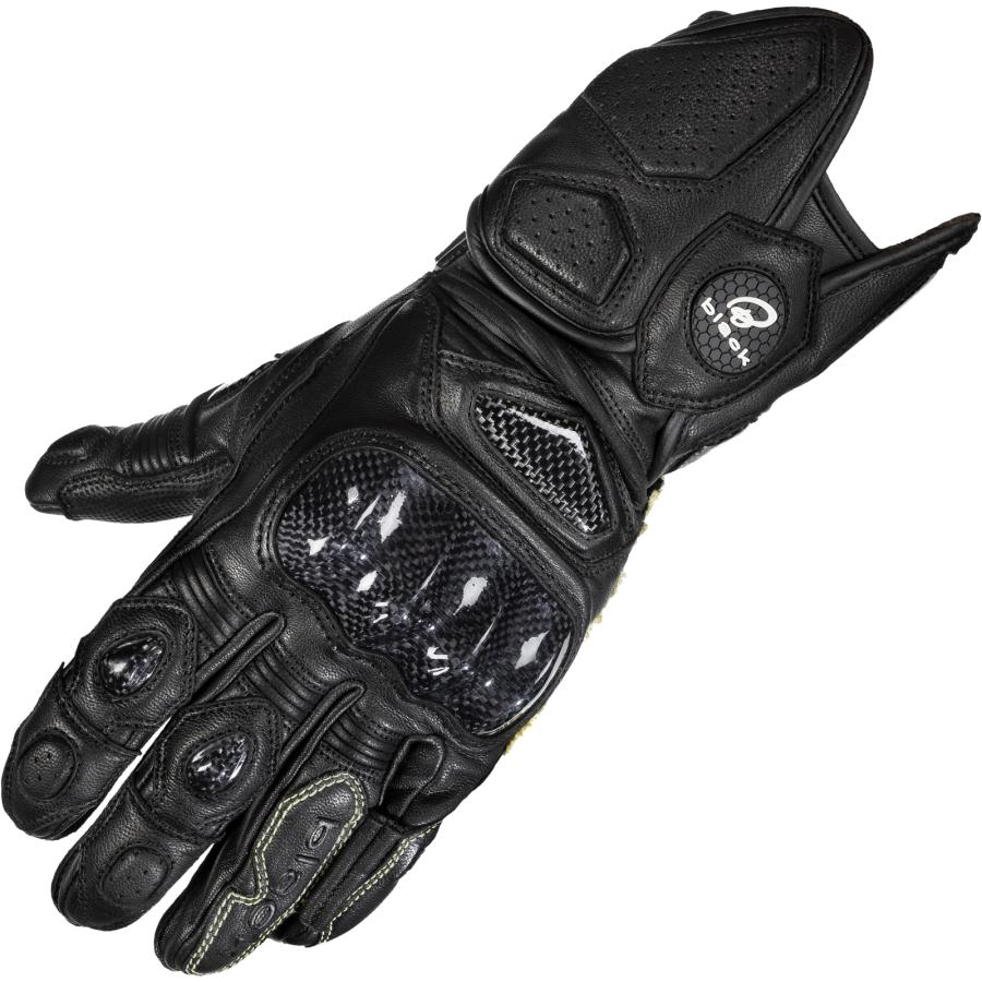 Black Rhino Leather Motorcycle Gloves