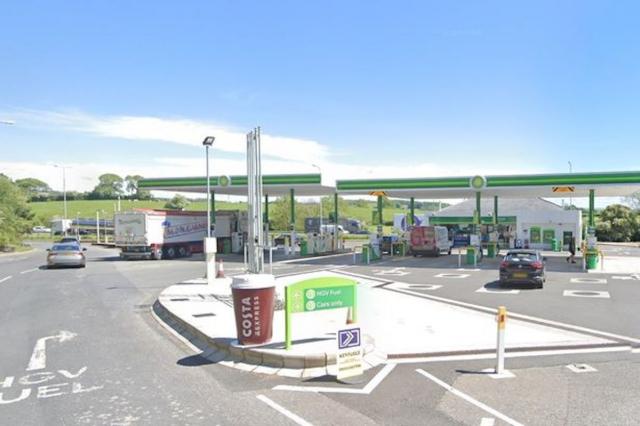 Petrol prices in the UK, BP forecourt in Cumbria
