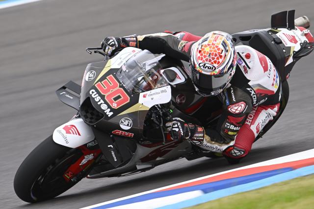 Takaaki Nakagami, 2023 Argentinian Grand Prix. - Gold and Goose
