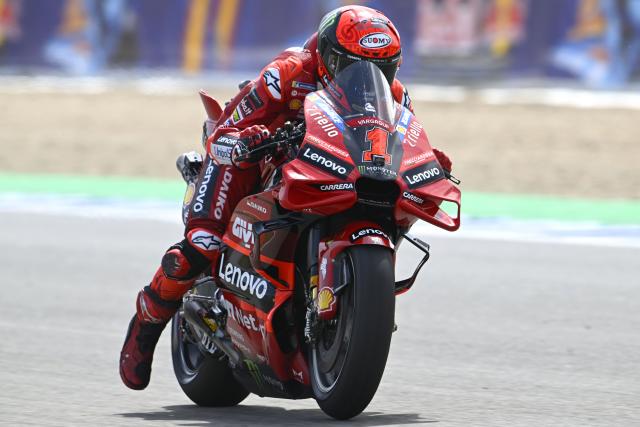 Francesco Bagnaia, 2023 MotoGP Spanish Grand Prix. - Gold and Goose