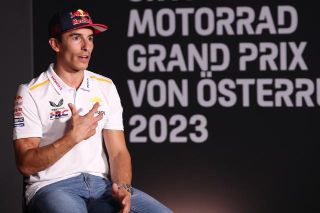 Marc Marquez, 2023 MotoGP Austrian Grand Prix press conference. - Gold and Goose