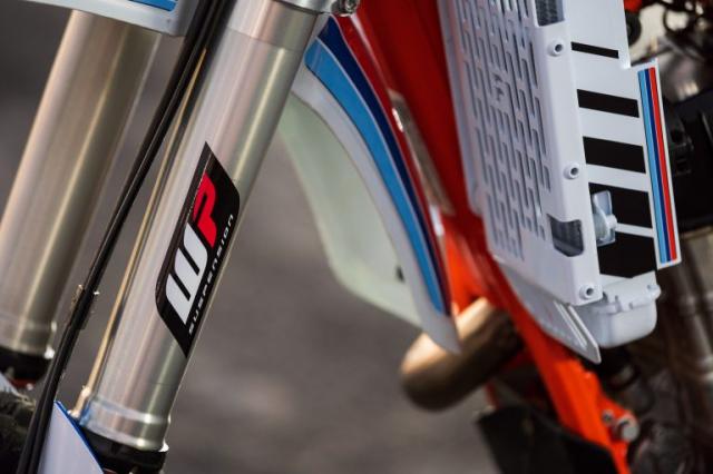 WP forks on Dan Mickan KTM EXC 500 Six Days custom - ADV Pulse