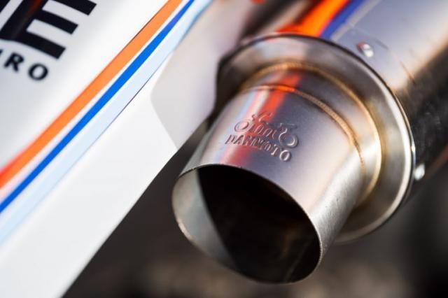 Danmoto exhaust on Dan Mickan KTM EXC 500 Six Days custom - ADV Pulse