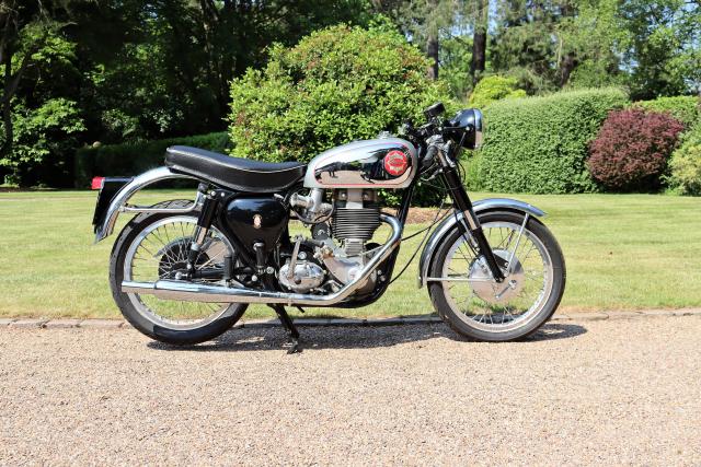 A BSA Gold Star classic motorcycle