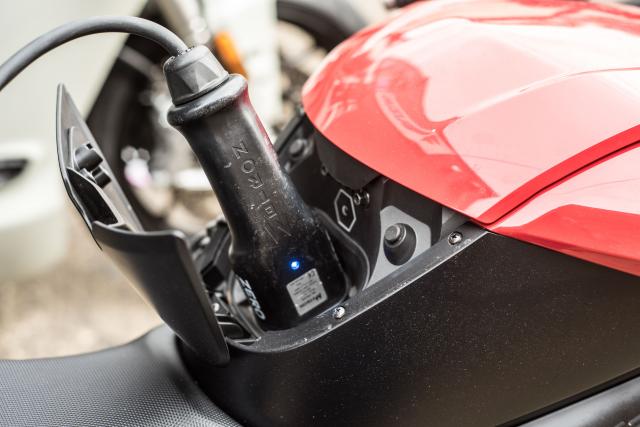 Zero Motorcycles SR/F charging