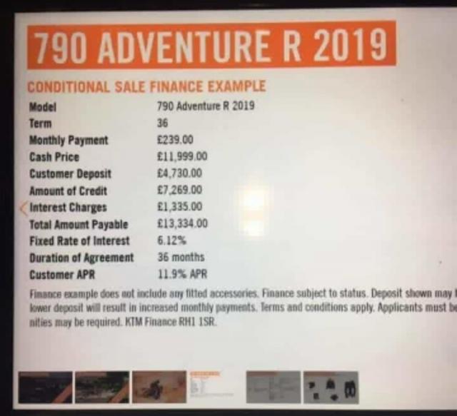 KTM 790 Adventure R prices