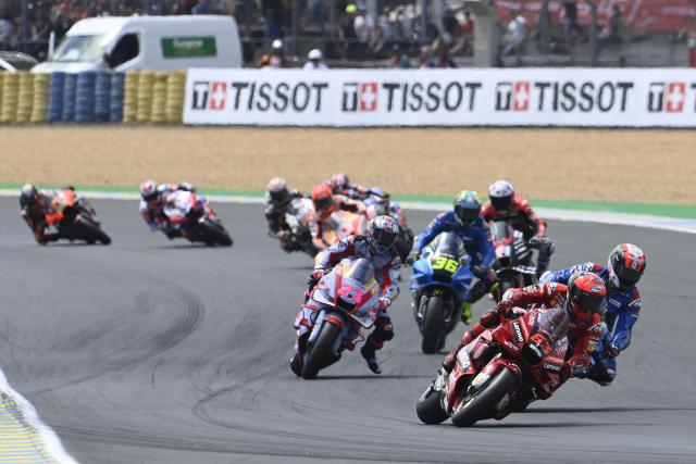 Francesco Bagnaia leads MotoGP field, 2022 French Grand Prix. - Gold and Goose