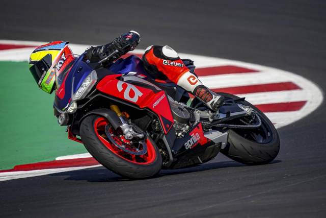 Aprilia RS600 MotoGP rider test 
