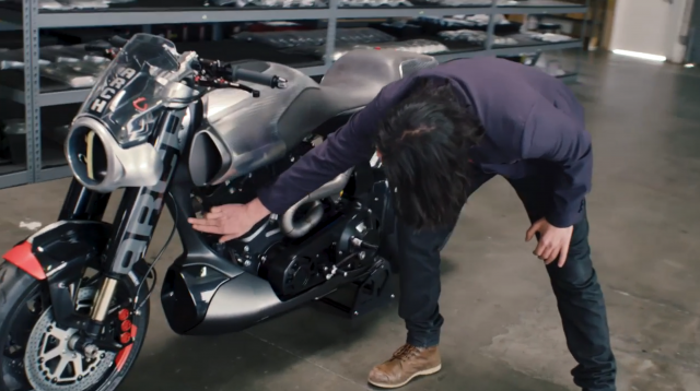 Keanu Reeves and his Arch motorcycles prototype