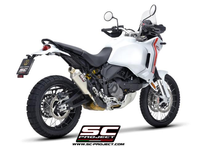 Ducati DesertX with SC-Project Rally Raid Muffler