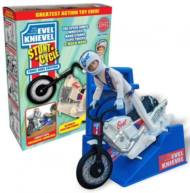 evel knievel motorcycle wind up toy