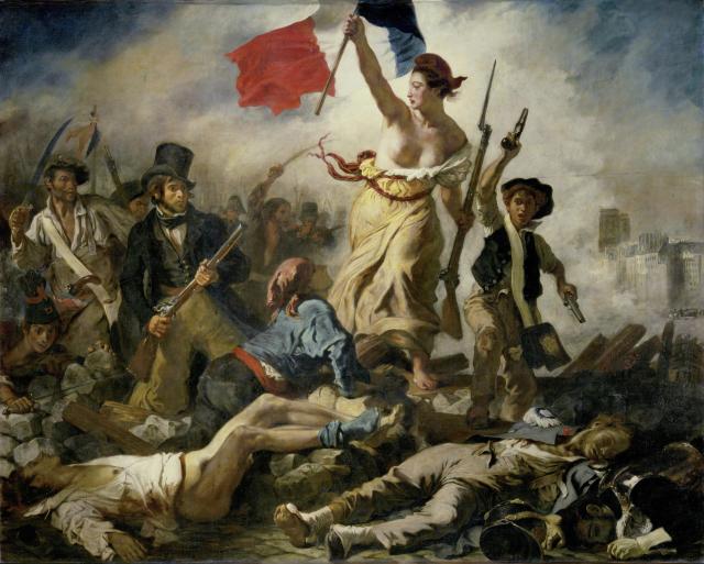 Liberty Leading the People painting by Eugène Delacroix