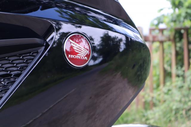 The Honda 'Wing' emblem seen on the latest generation Gold Wing