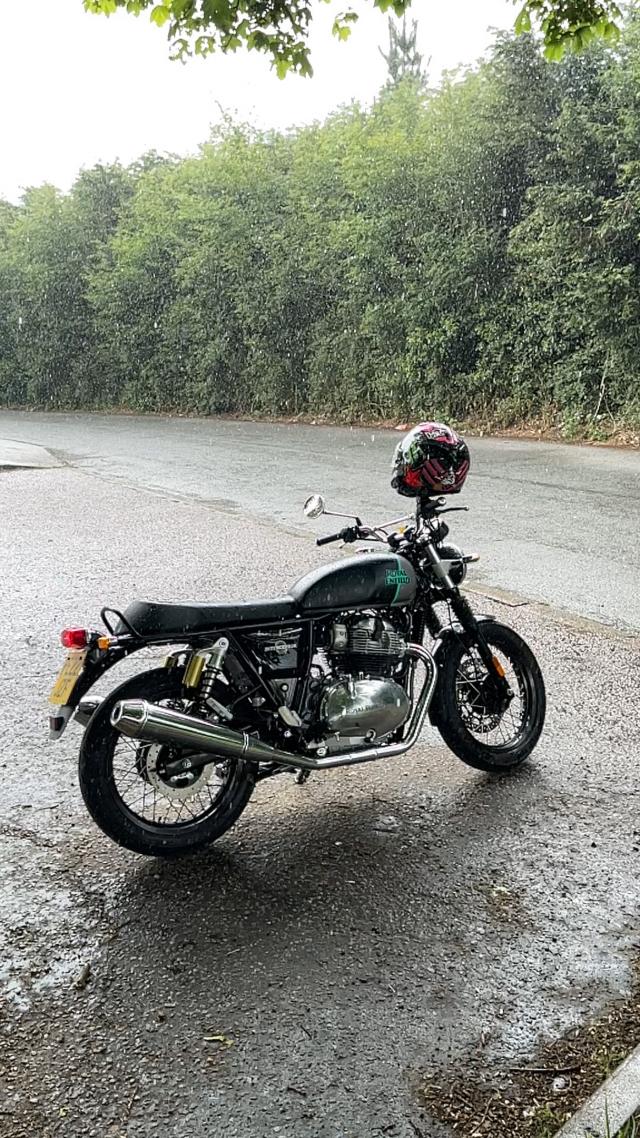 riding in the rain