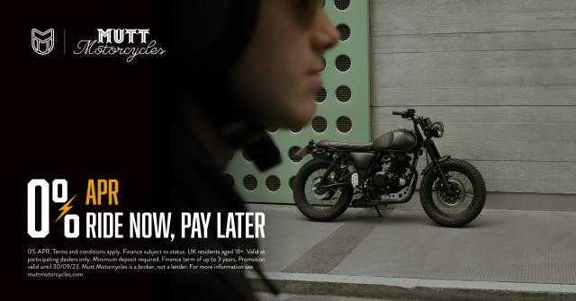 Mutt Motorcycles 0% finance offer