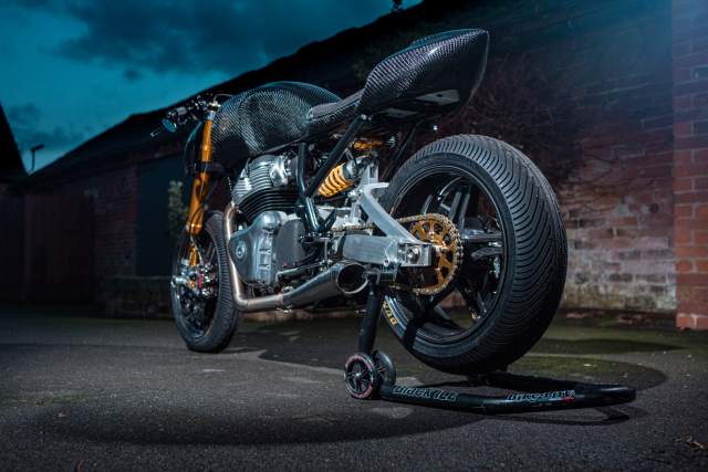 Royal Enfield custom Continental GT 650 exhaust