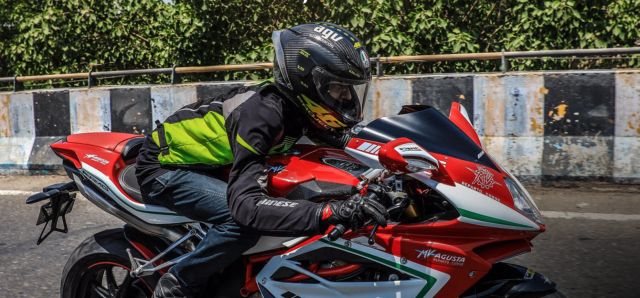 Motorcyclist Harish Rossi MV F4