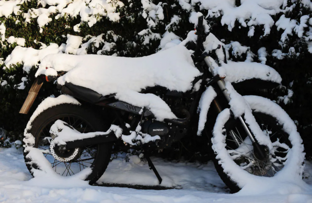 winter motorcycle