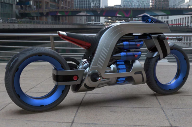 Dyson inspired electric motorcycle concept 