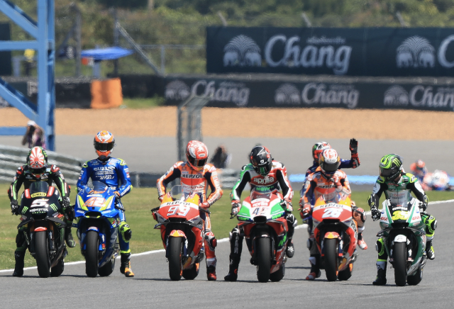 MotoGP start field Thailand