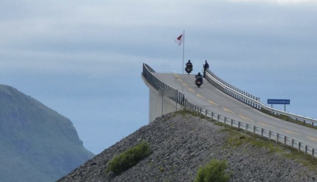 Motorcycle riding in Norway