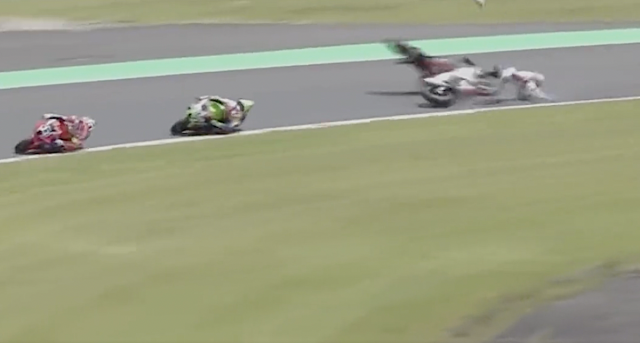 Accident on Lap 2 of the Suzuka 8 Hours