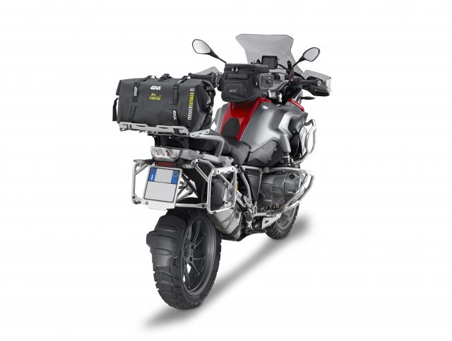 the Givi T507 montata fitted to an adventure motorcycle