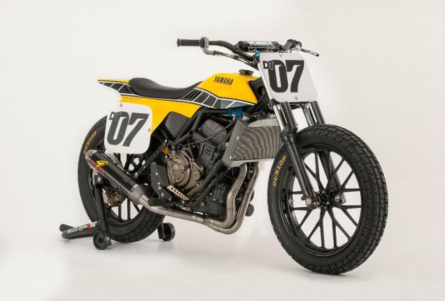 Yamaha MT-07 flat track motorcycle