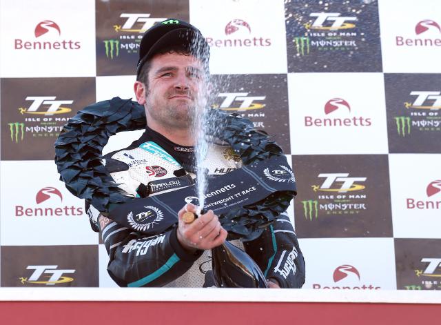 Michael Dunlop, 2019 Lightweight TT podium. - IOMTT Races.