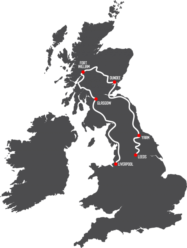 BarbersRide 2021 route map
