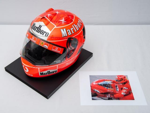 Michael Schumacher Ducati motorcycle helmet. - Sotheby's