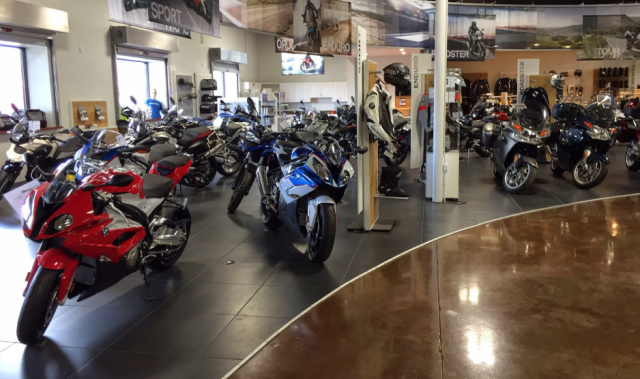 a motorcycle dealership